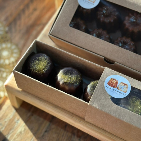 Cannelés - Chocolate coated - Box of 4